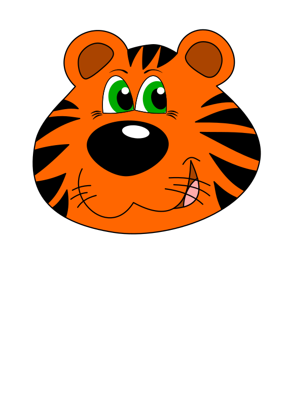 Orange Tiger - Openclipart