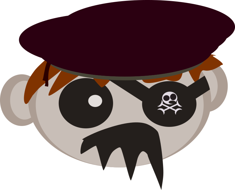 Roll Pirate - Openclipart