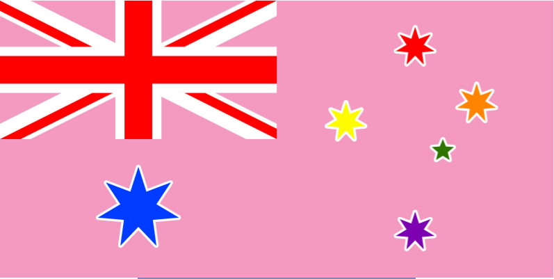 Rainbow Australia Flag