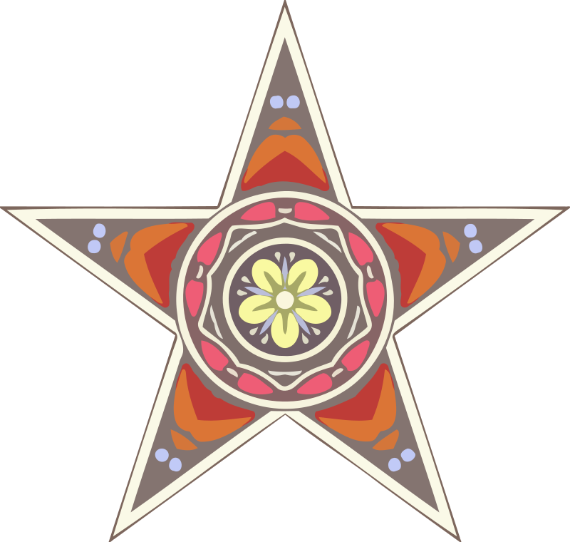 Ornamental star 19 (simplified)