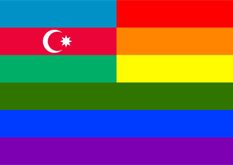 Rainbow Flag Azebaijan