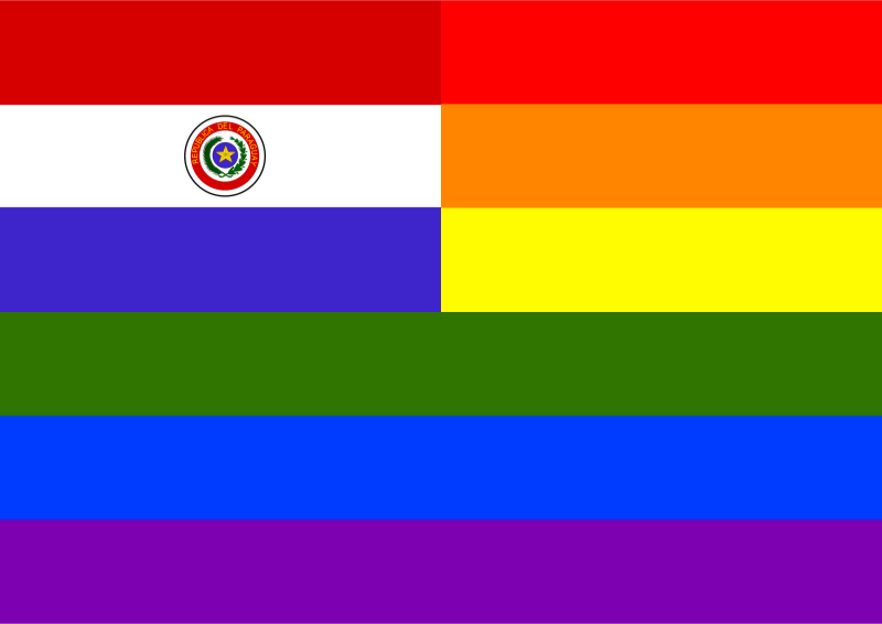 Rainbow Flag Paraguay