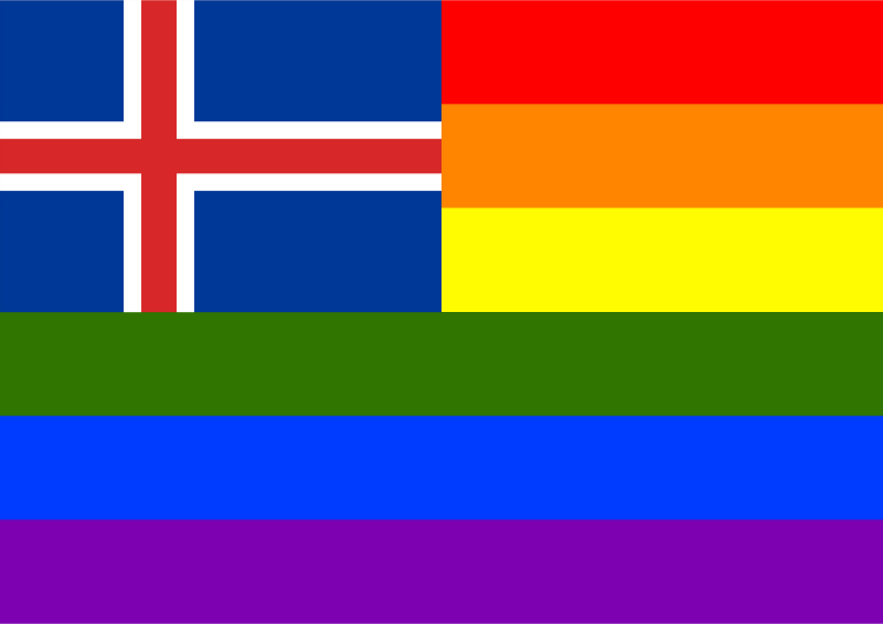 Rainbow Flag Iceland