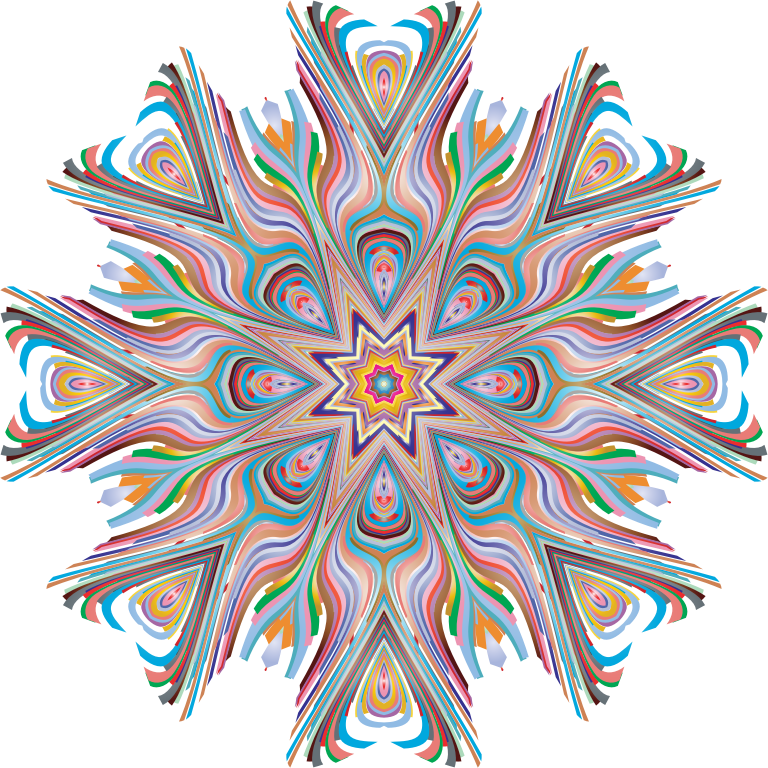 Prismatic Star Line Art 3