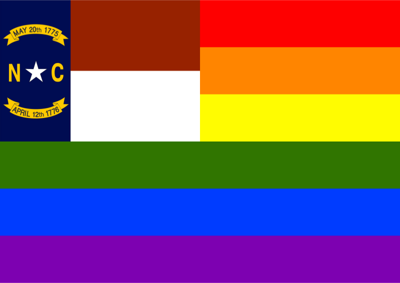 Rainbow Flag North Carolina