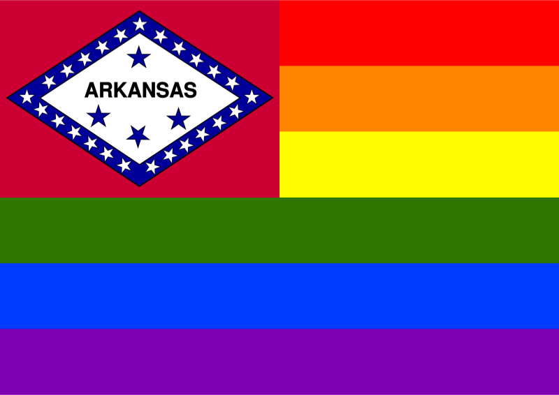 Rainbow Flag Arkansas 1