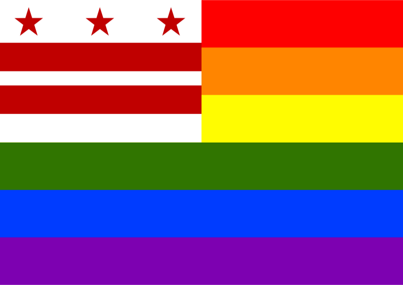 Rainbow Flag District Columbia