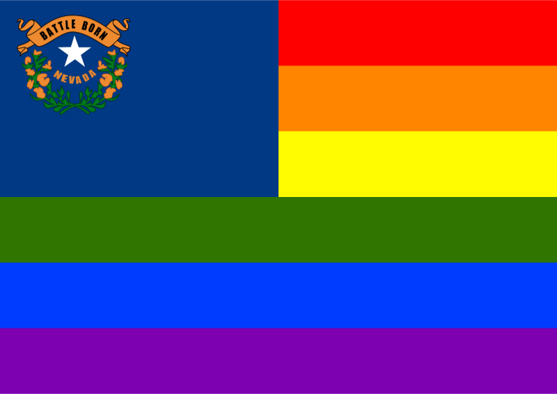 Rainbow Flag Nevada