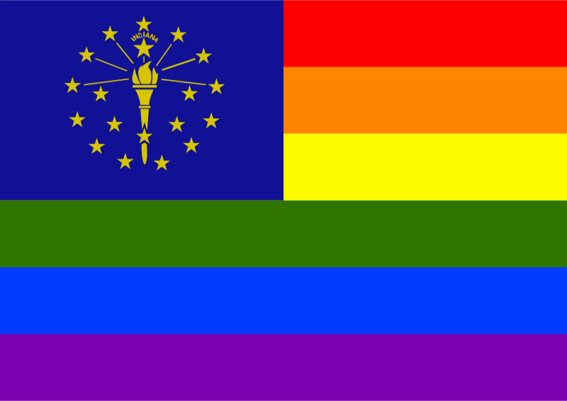 Rainbow Flag Indiana 1