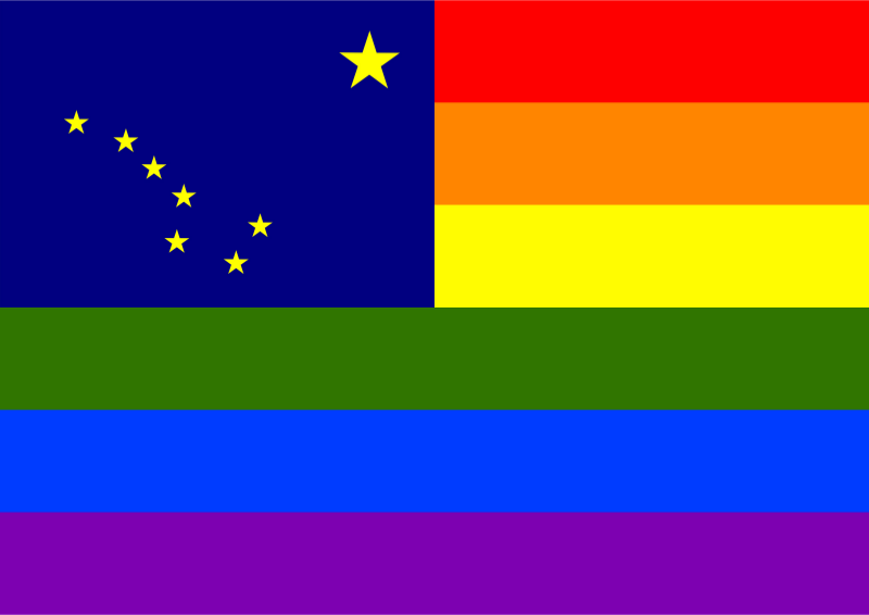 Rainbow Flag Alaska