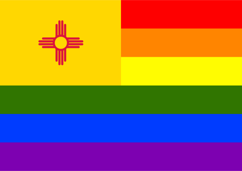 Rainbow Flag New Mexico