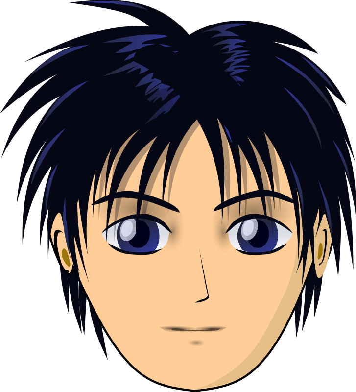 Anime Character Boy PNG Transparent, Anime Boy Character Blue Eyes