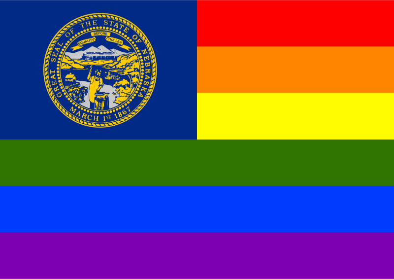 Rainbow Flag Nebraska