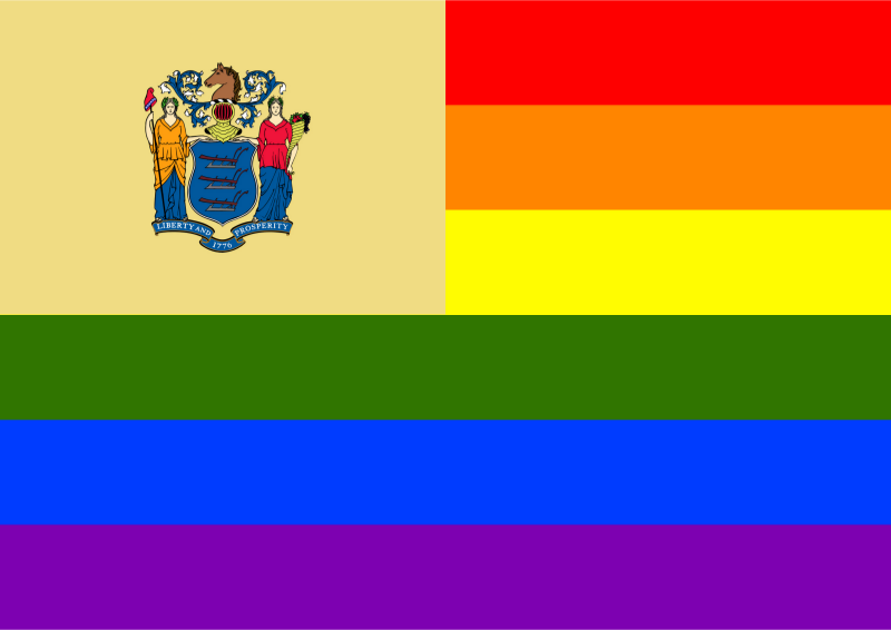 Rainbow Flag New Jersey