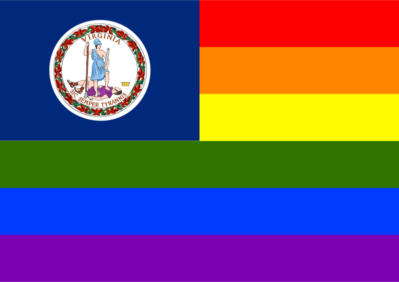 Rainbow Flag Virginia