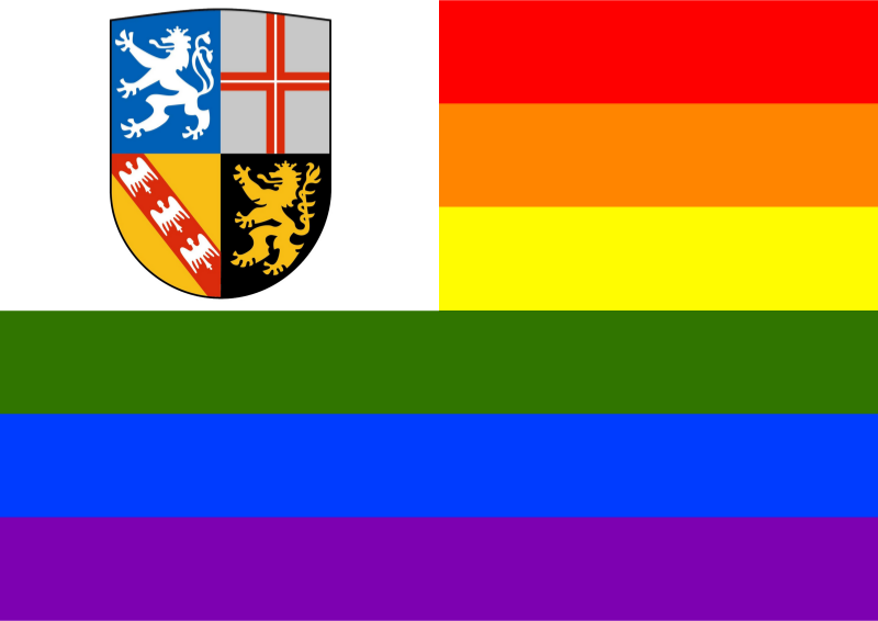 Rainbow Flag Saarland