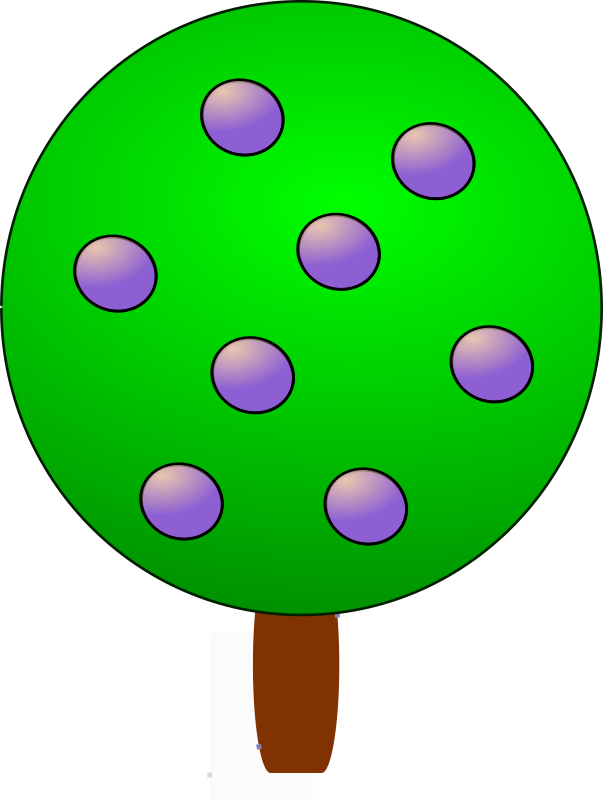 Fruit tree 1, purple