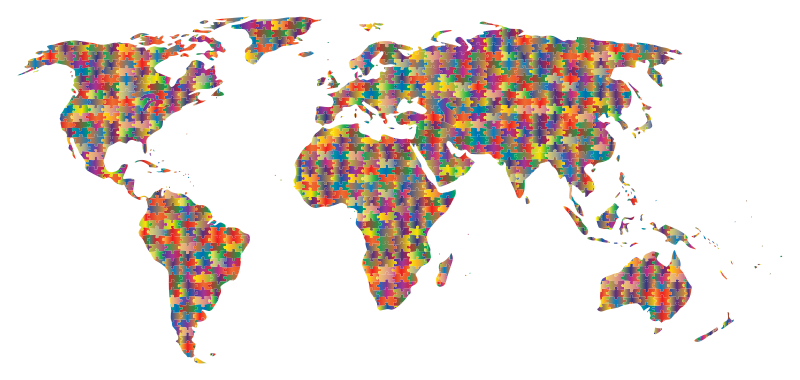 Prismatic Jigsaw Puzzle World Map 5