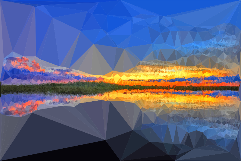 Low Poly Everglades Sunset