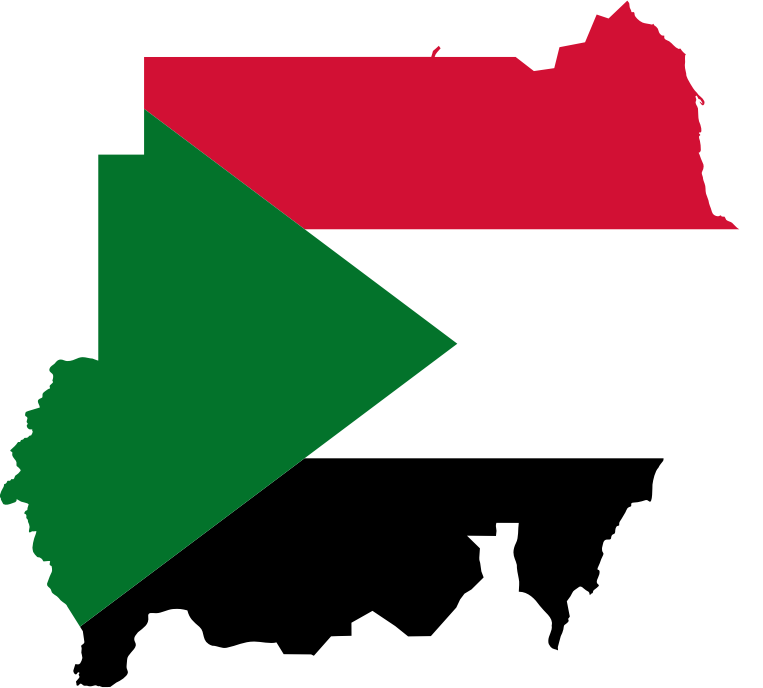 Sudan Flag Map