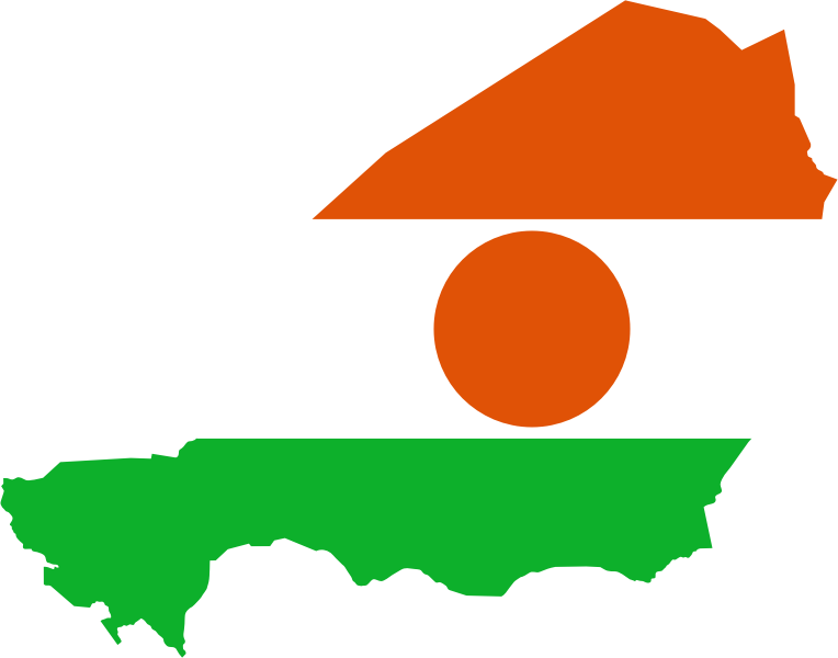 Niger Flag Map