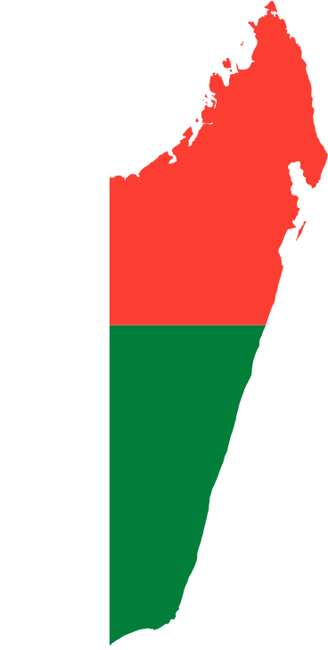 Madagascar Flag Map