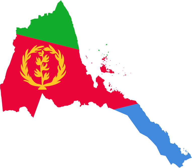 Eritrea Flag Map