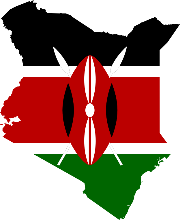 Kenya Flag Map