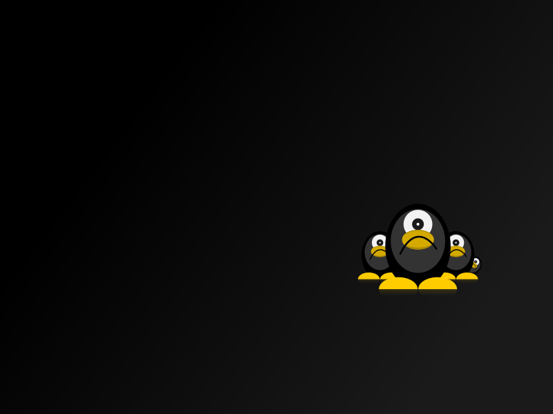 Roll Tux Wallpaper