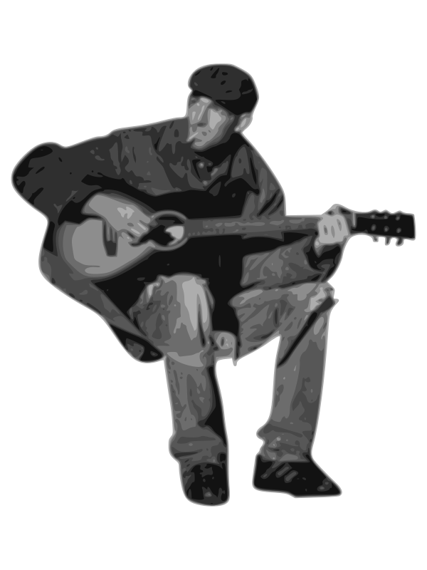 man playing guitar