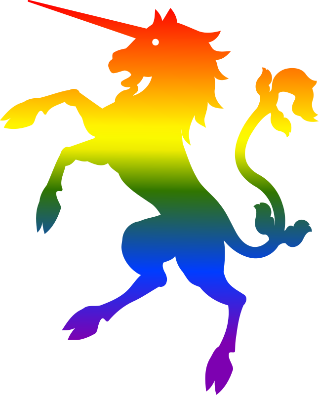 Rainbow unicorn (gradient remix)