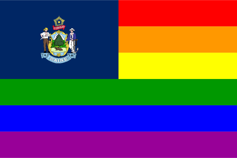 Rainbow Flag Maine