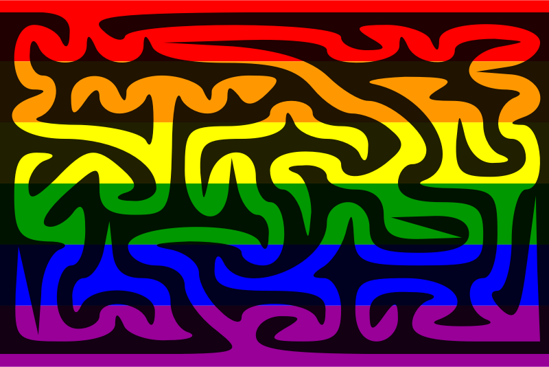 The Rainbow Flag Maze