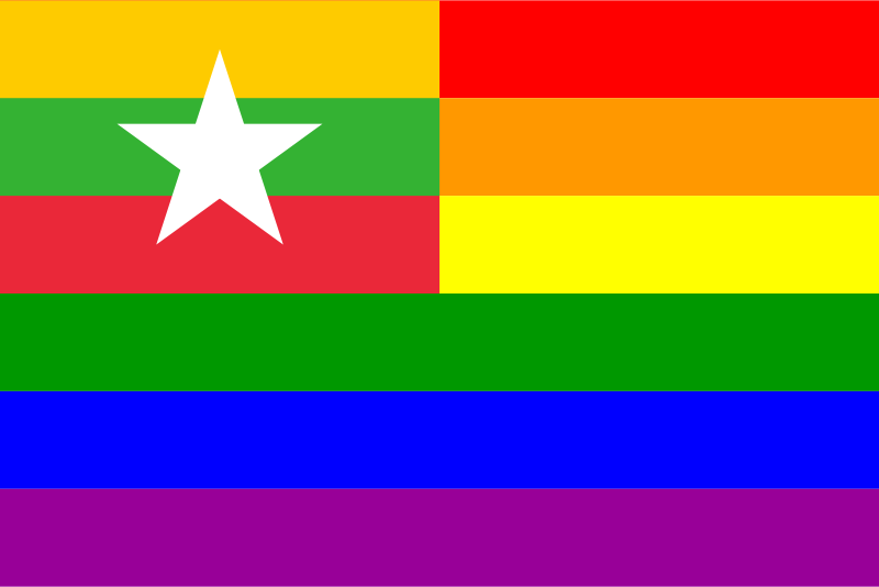 Myanmar Rainbow Flag