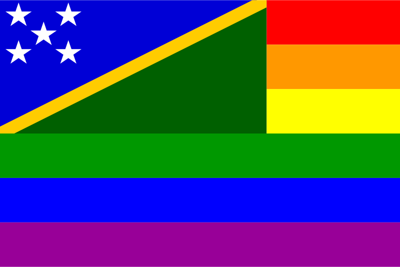 Solomon Islands Rainbow Flag