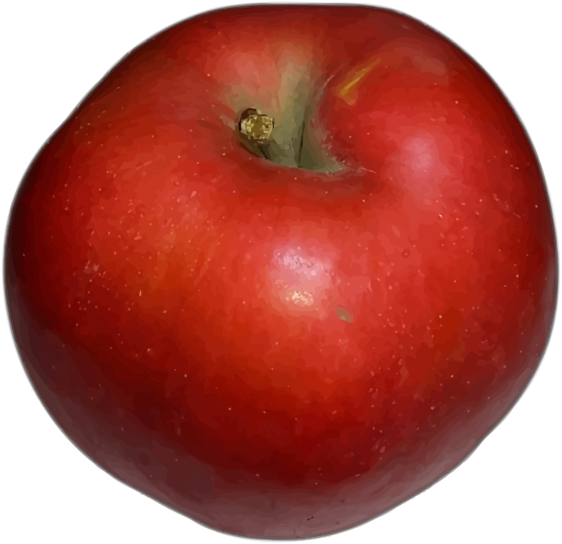 Red apple (higher detail)