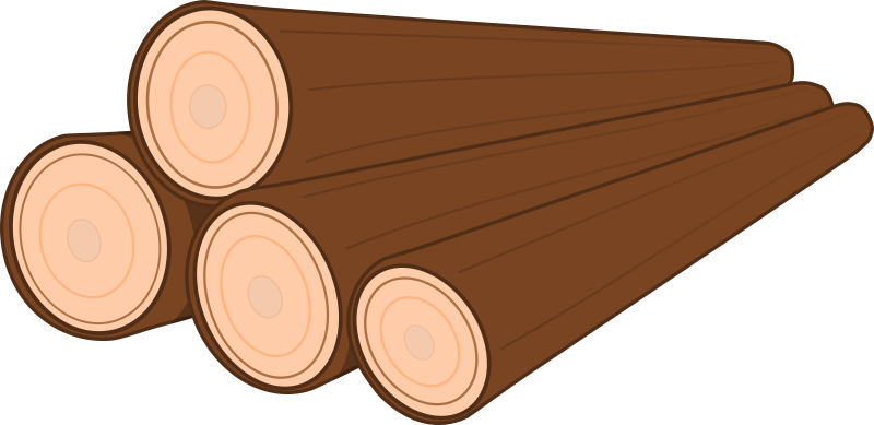 A pile of logs