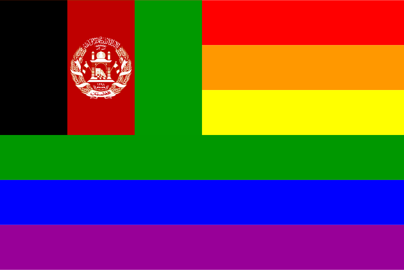 The Afghanistan Rainbow Flag