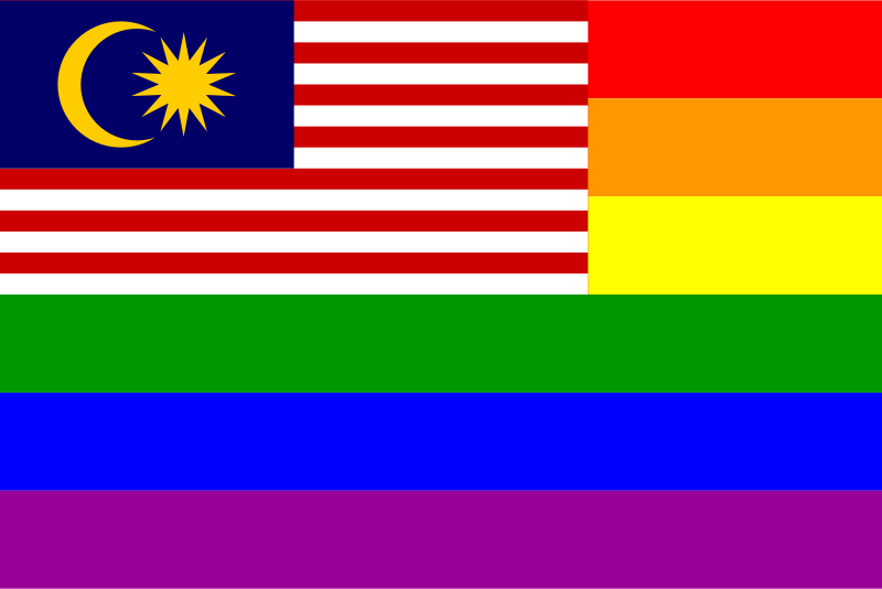 The Malaysia Rainbow Flag