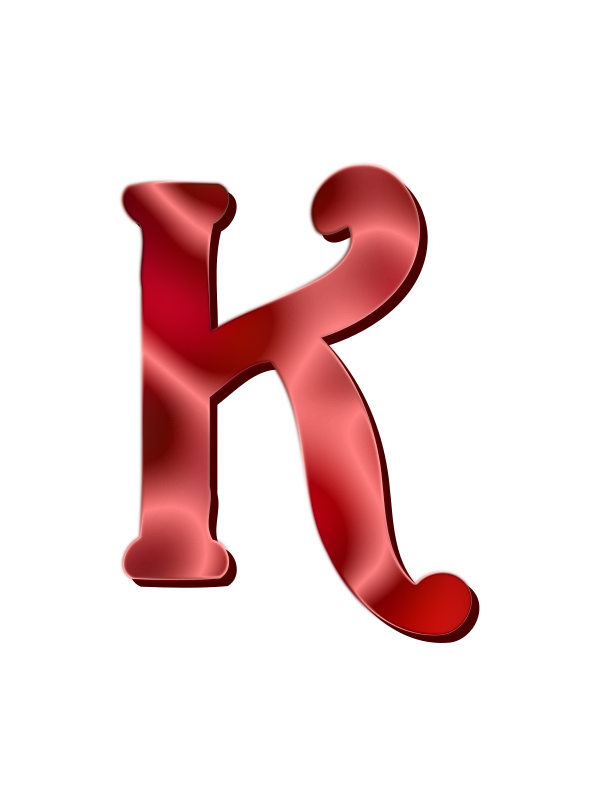 Alphabet 12, letter K