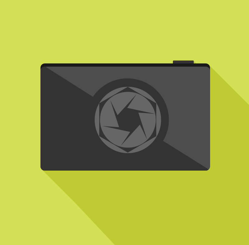 Camera Icon Flat Style