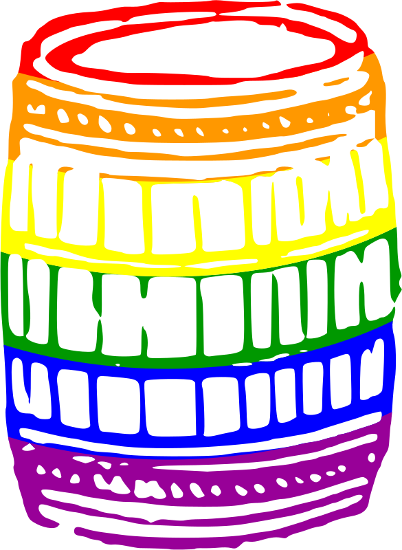 Colourful firkin