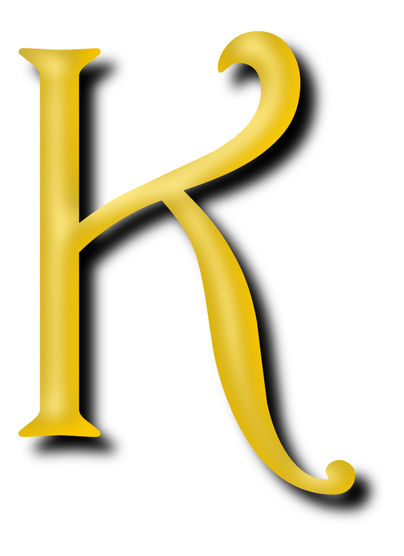 Alphabet 13, letter K