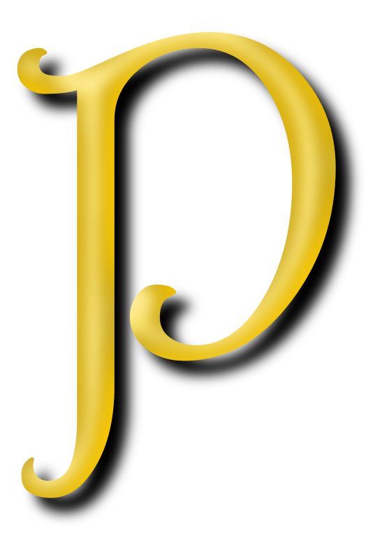 Alphabet 13, letter P