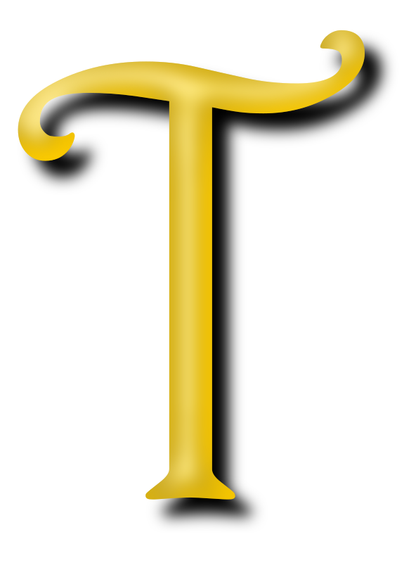 Alphabet 13, letter T