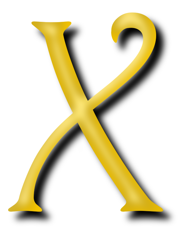 Alphabet 13, letter X
