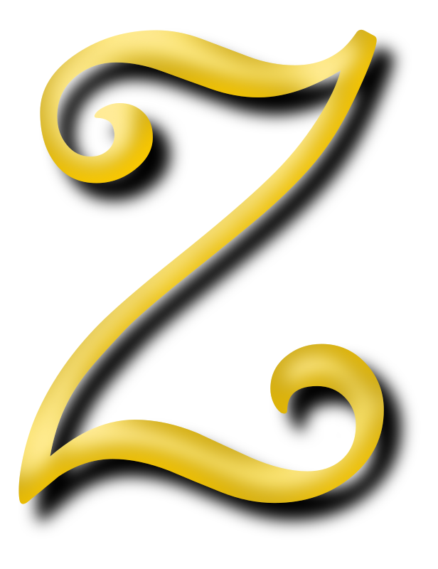 Alphabet 13, letter Z