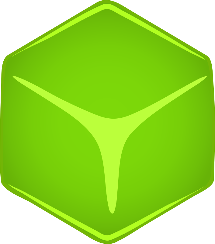 Green cube