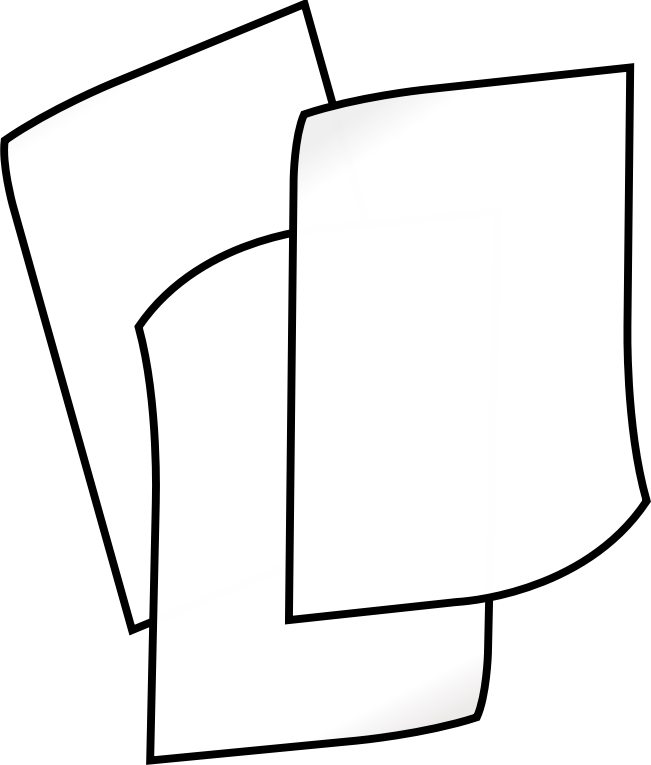 Stack of white paper