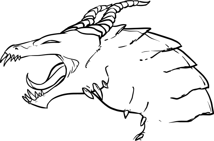 Dragon Line Art